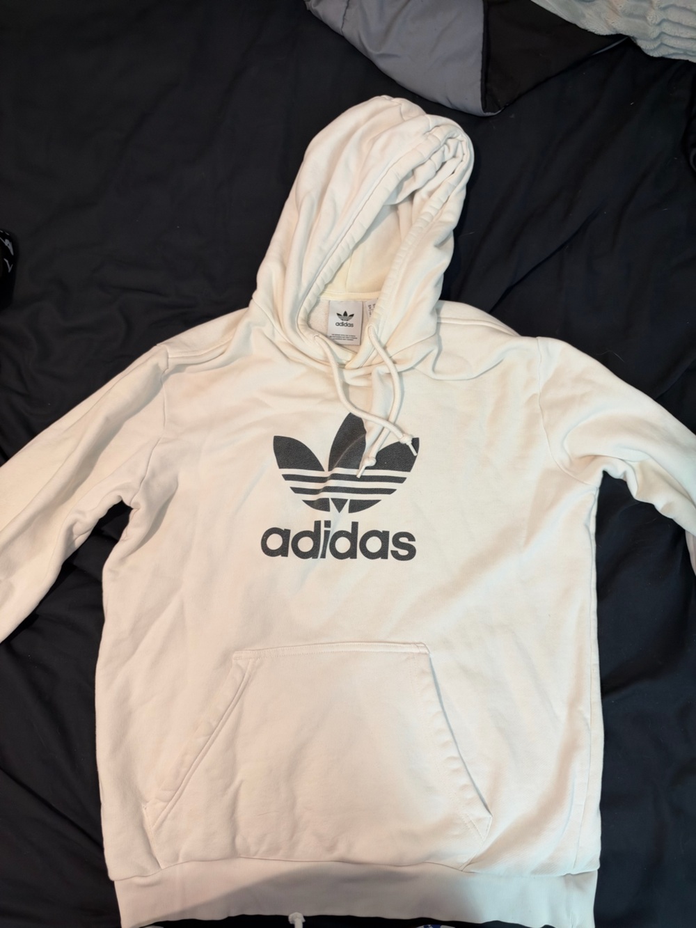 adidas Originals Trefoil Hoodie White Medium
